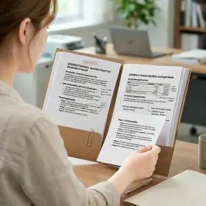 (상호 로고 인쇄 가능) 문구나라 종이 A4파일 엘 L홀더 포켓화일