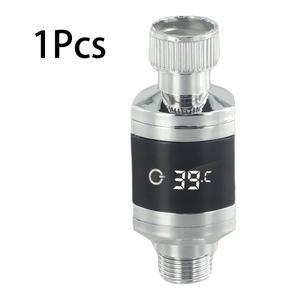 호환상품 1pc 샤워 물 온도계 LED 디지털 디스플레이 가정용 욕실 수도꼭지 욕조 수온 모니터 홈 미터