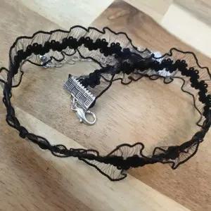 [라일리의류] Rly 블랙 레이스 초커목걸이