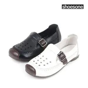 [슈즈원] 벨트 디자인의 여성 로퍼 T09-벨트펀칭