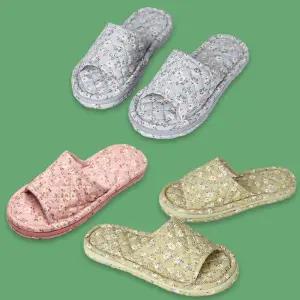 [오노마] ONM 거실 사무실 면 실내 화 3중 쿠션 예쁜 슬리퍼