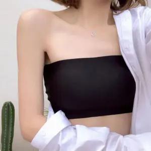 [오노마] ONM 끈없는 엑스자 꼬임 디테일 심리스 캡내장 튜브탑