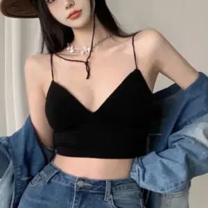 [오노마] ONM 여성 골지 소재 내장브라 튜브탑 크롭기장 이너