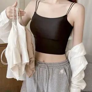 [오노마] ONM 투라인 디테일 여성 심플 패션 크롭기장 끈나시