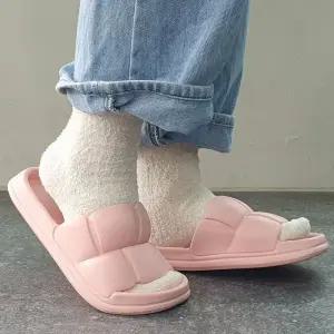 [오노마] ONM 슬리퍼 여성용 쿠션 슬리퍼 뚱카롱 핑크 구름