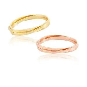 [라일리의류] Rly 실버 솔라 트위스트 반지 White