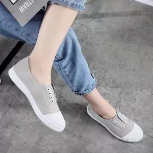 스니커즈 플랫 슬립온 여자 발편한 단화 캐주얼 4컬러