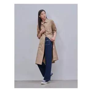 봄신상 [빈폴레이디스] 솔리드 셔츠형 변형 원피스 베이지 (BF4871C02A