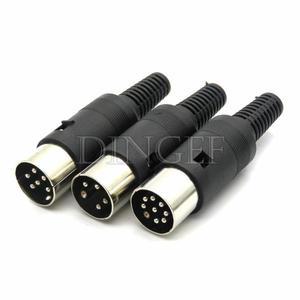 1세트 3핀 4핀 5핀 6핀 7핀 8핀 S 터미널 패널 마운트 암+수 잭 DIN 어댑터 MIDI 케이블 커넥터