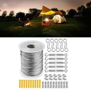 [SBD] 빨래줄 와이어 후크 다용도 아웃도어 옷줄 30m 건조대