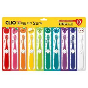 크리오 펌프팝 키즈 칫솔 2단계 10개입 1개 (3-5세) 어린이칫솔
