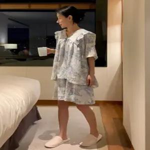 프렌치 토일 파자마 세트 (3 color) ‘반팔+반바지set’