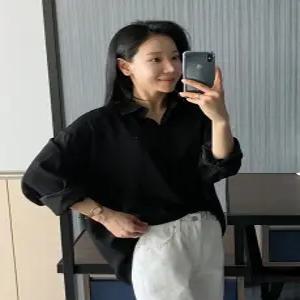 포스트 실키 베이직 여리핏 셔츠 (2 color)