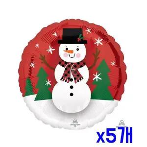 TBZ 크리스마스 스마일리스노우맨 파티장식 은알파벳은박풍선 x5개
