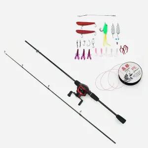 굿캐스팅 초보 루어낚시 풀세트 좌핸들 베이트릴 채비 WFJ64MP