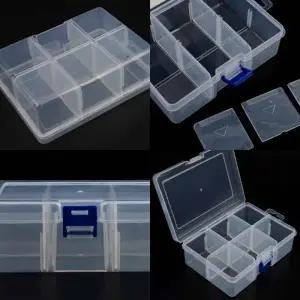 ( )6칸 수납케이스 네일스톤케이스 네일스톤보관함 사무용품정리함