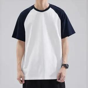 심플 패션티셔츠 넥라인 반팔 티셔츠 IS-TS55