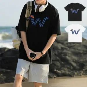 여름 더블유 스네이크 포인트 반팔 티셔츠 BM-059