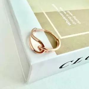 [골드스마일]모던 인피니 반지 14k 화이트골드 15호