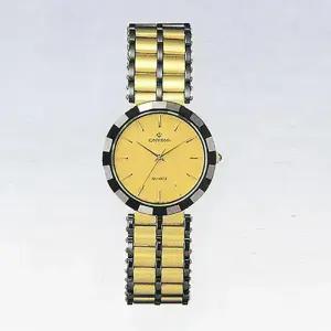 카리타스 고품격 지르코늄 사파이어 남성 선물 명품 예물 고급 원형 금장 메탈 손목 시계 / C45M