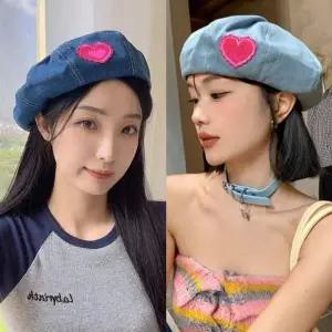 하트베레모 퐁데님하트베레모빵모자