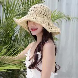대두 빅사이즈 밀짚모자 비치햇 휴가모자 파나마햇 자