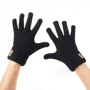 터치 블랙 기모 니트장갑 안감 보온 보온장갑