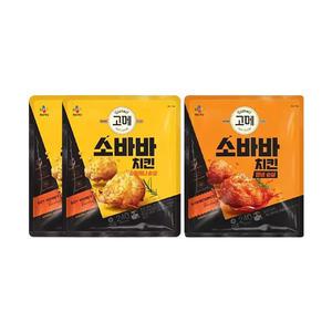 소바바 순살240g 2개, 양념순살240g 1개