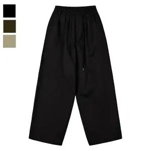 [리빌모아]남자 원턱 밴딩 와이드 코튼팬츠 GN-PTA-Q016-블랙