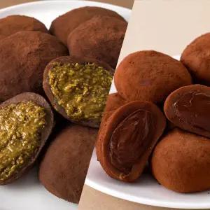 [화과방] 카다이프 초코찰떡+심쿵한 생초코찰떡 / 간식 아이스 찹쌀떡 개별포장 두바이스타일 피스타치오