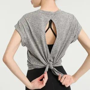 [골드스마일]쿨링 반팔 펀칭백 여성 요가복 헬스 운동복