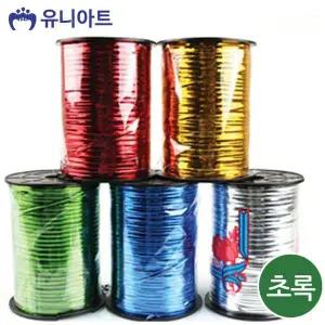 선물포장 DOQ655X7 빵끈 3500 공예철사 초록 롤빵끈