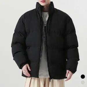남자숏패딩 남성 루즈핏 하이넥 숏 패딩