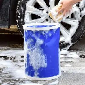 [하프클럽/]접이식 바구니 차량용 세차 물통 수납함 13L