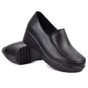 겨울슬립온 웨지 통굽 키높이 슬립온 여성 스니커즈 컴포트화