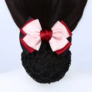 [에이치플러스몰]TBZ 피치와인 리본핀 머리망