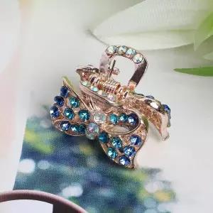 [에이치플러스몰]TBZ 포인트 다이스 헤어집게핀 블루 여자머리핀 포인트핀