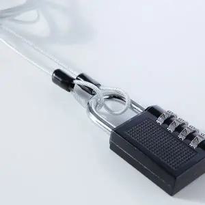 WL 다용도 와이어 로프 케이블 캐리어 자전거 자물쇠 2M