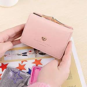 WL 여성 카드 수납 하트 포인트 파스텔톤 반지갑