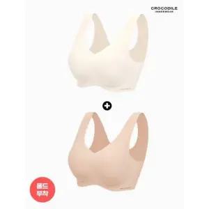 라이크라 쉘론 데일리 몰드부착 V넥 브라 1+1 CDWBR5O0506 897231