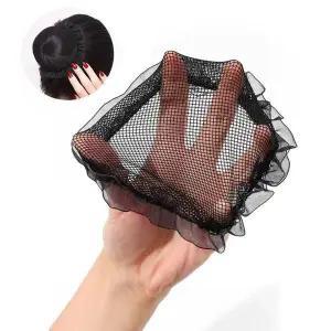 WL 레이스 조임끈 승무원 면접 올림망 미세 그물 머리망