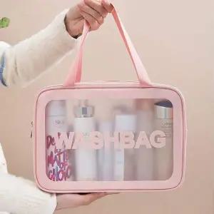 WL 여행용 방수 반투명 세면가방(대) 3종컬러