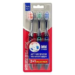 [RIZPICK]유한덴탈케어 FX 입체배열모 치석케어 칫솔 2+1개입