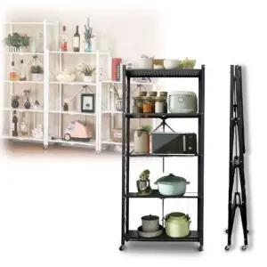 철제선반 접이식 베란다 주방 거실 펜트리 바퀴이동