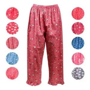 (백곰)귀여운 캐릭터 다양한 무늬 밑단프릴 여성 9부 파자마