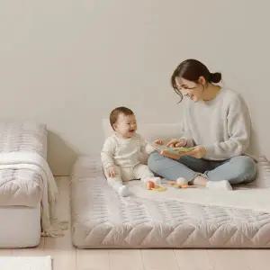 [채우리] 단잠 소록소록 12T 9존 무소음 매트리스 토퍼 SS