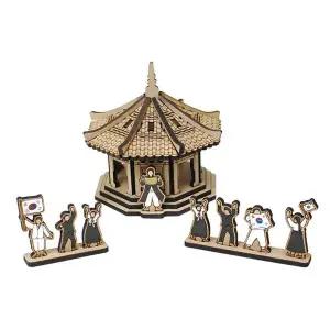 3D나무퍼즐 FGV405Q0 독립운동 탑골공원 형 만들기 수업