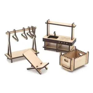 3D나무퍼즐 FZW109A9 재미난 미니 가구1 4종 형조립 만들기