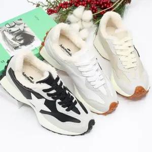 삭스스니커즈 따뜻한 여성 운동화 보아털 키높이 겨울 방한화 3cm