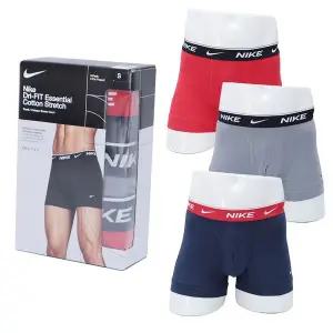 [나이키] 남성 코튼 사각팬티 드로즈 3장 세트 KE1166-410
